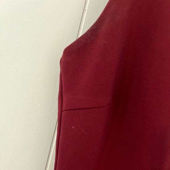 Adelyn Rae Burgundy Ponte Knit Sleeveless Career lined dress size Small - Picture 3 of 12